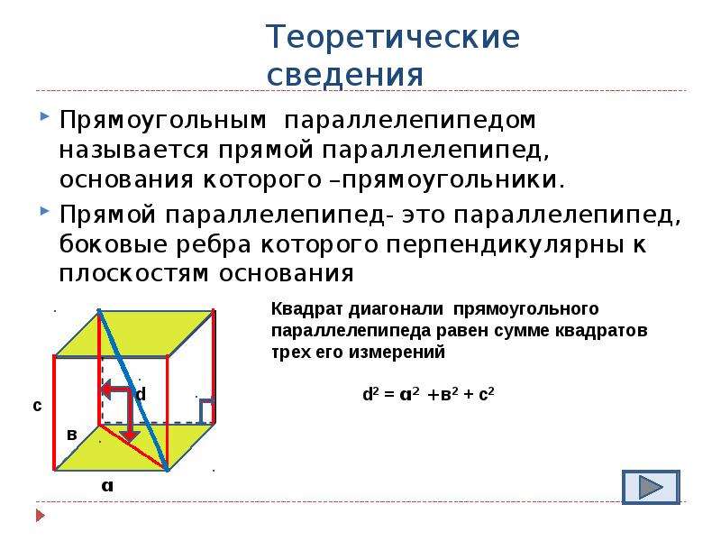 Диагонали прямоугольного параллелепипеда равны. Боковое ребро прямого параллелепипеда. Плоскость основания параллелепипеда. Основание прямоугольного параллелепипеда. Боковое ребро прямоугольного параллелепипеда.