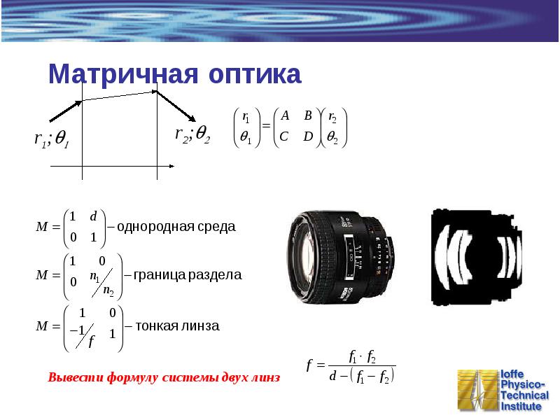 Схема катрона оптика