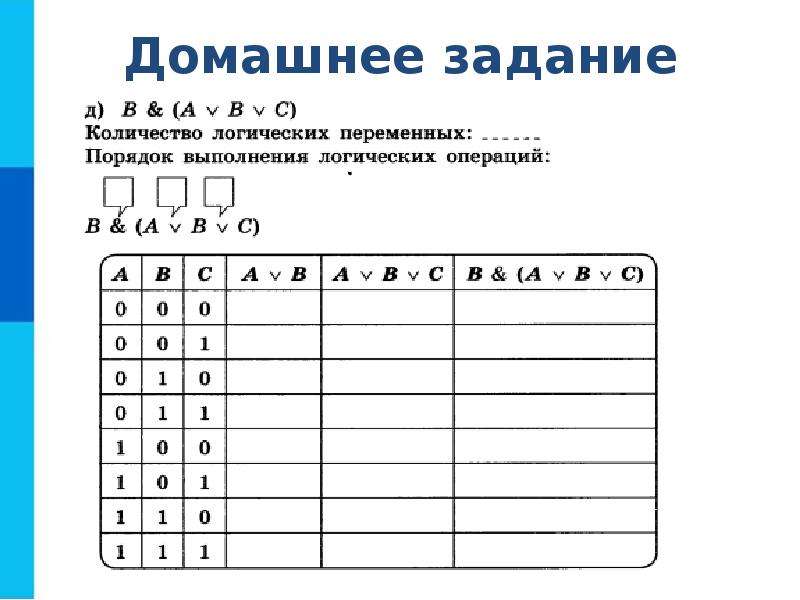 Количество логических. Логические операции Информатика 8 класс. Логические высказывания в информатике 8 класс. Задания на логические высказывания 8 класс. Проверь истинность высказывания 1613984.