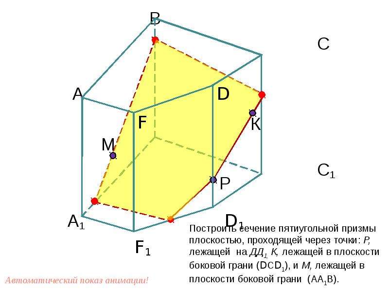 Построение сечений многогранников презентация