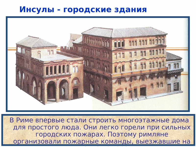 Инсулы в древнем риме