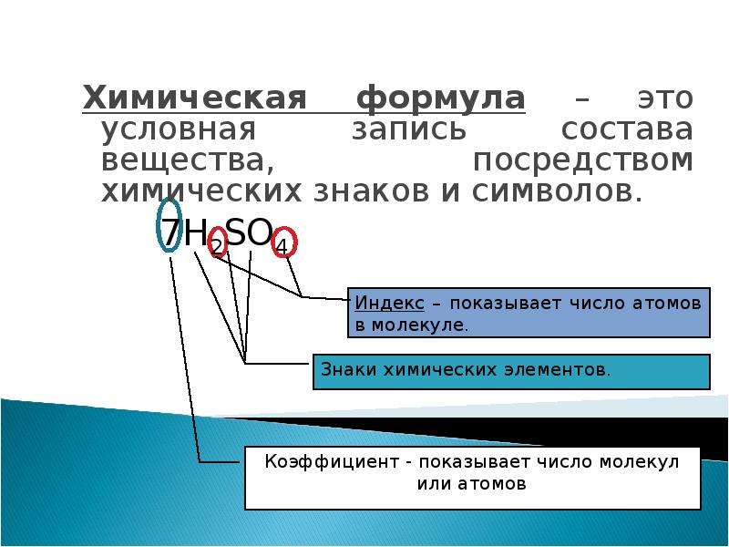 Установите химическую формулу