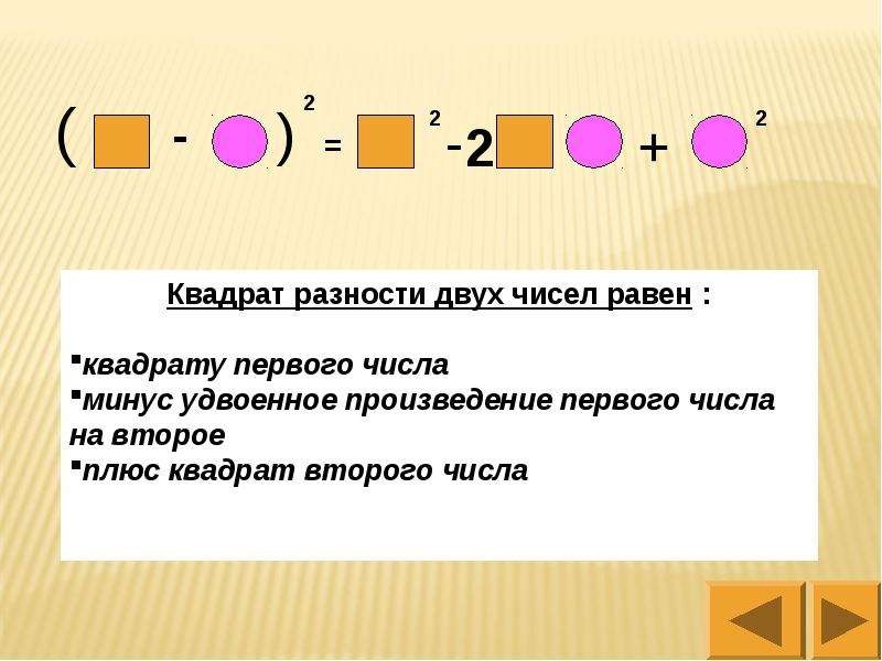 Сумма квадратов 5 чисел. Квадрат разности двух чисел. Квадрат суммы двух чисел равен. Сумма квадратов двух чисел. Плюс в квадрате.