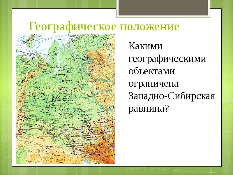 Западно сибирская равнина особенности природы презентация 8 класс