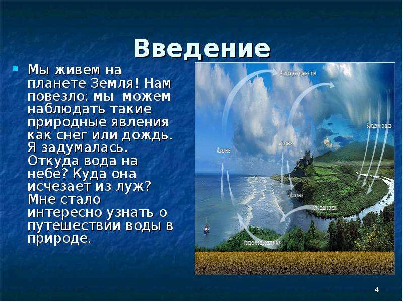 Проект 2 класс круговорот воды в природе