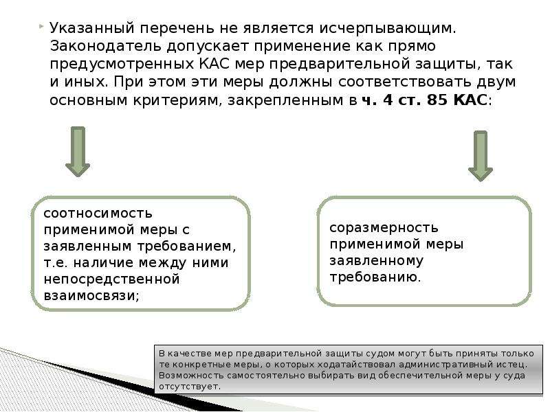 Обеспечительные меры кас рф образец