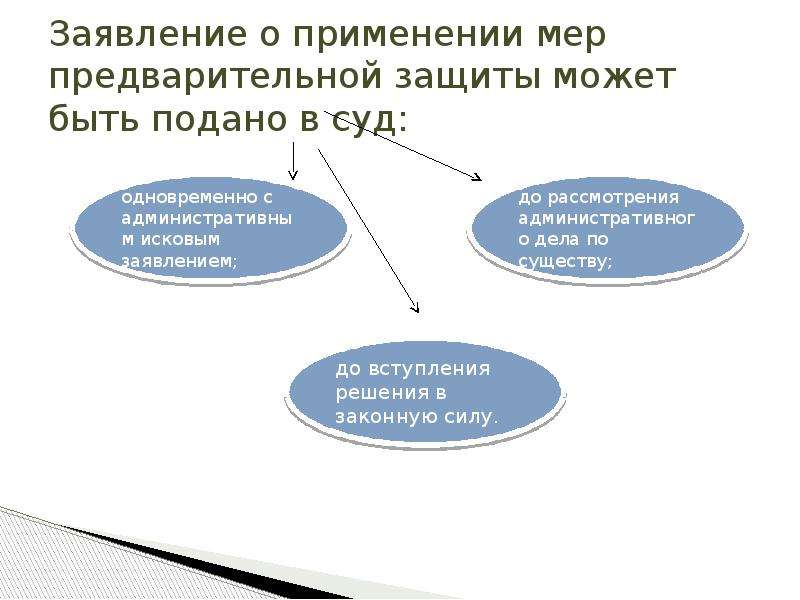 Применение мер предварительной защиты по административному иску образец