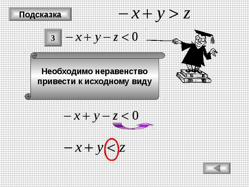 Задание 8. Приведенные неравенства. Отсутствие неравенство может привести к торможению. Задание 8 7651. Нужна подсказка.