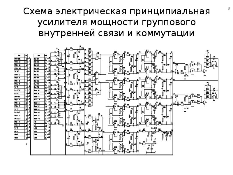 Схема измерительного усилителя