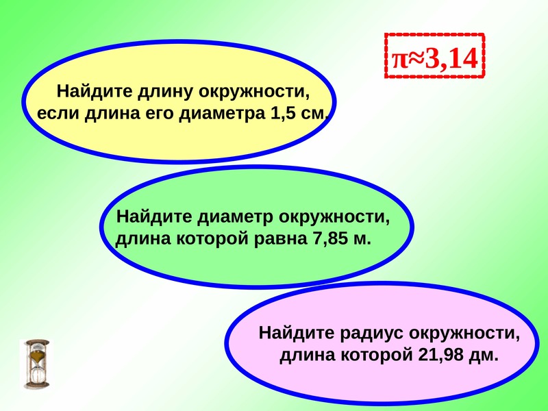 Вычисление длины окружности презентация