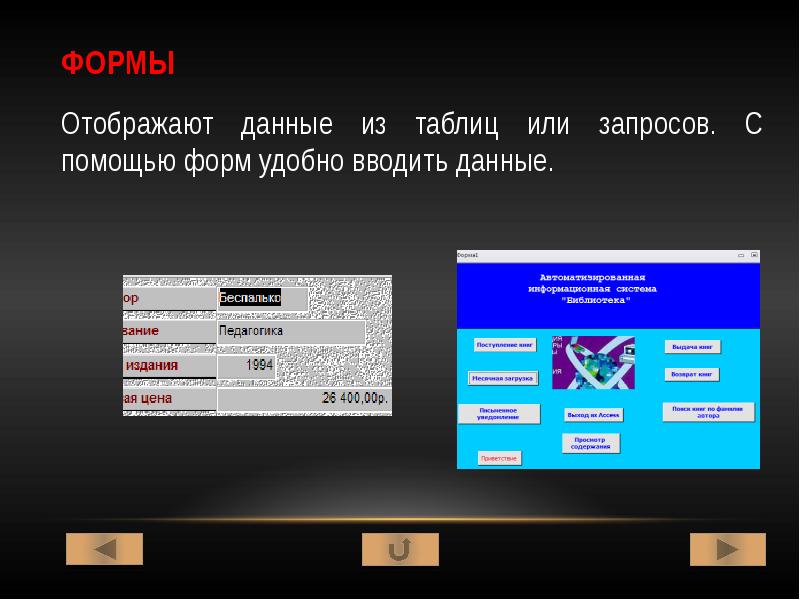 Форма отображается в