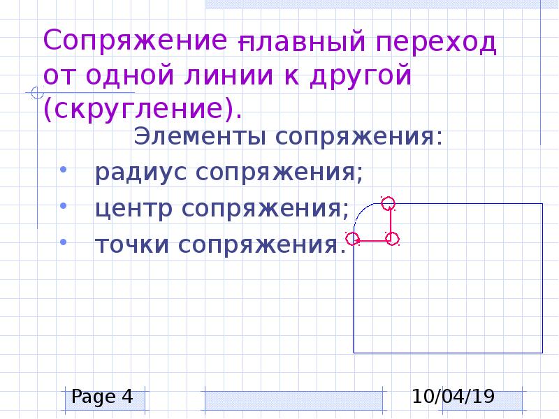 Сопряжение это. Перечислите основные элементы сопряжения. Перечислите элементы сопряжений. Сопряжение прямоугольника. Сопряжение квадрата.