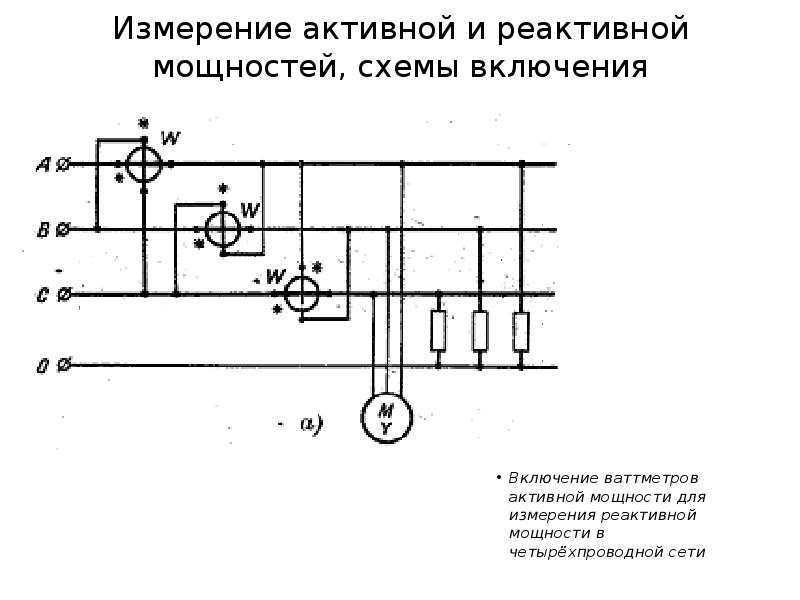 Когда показания ваттметров включенных по схеме арона равны