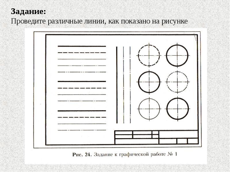 Презентация линии чертежа