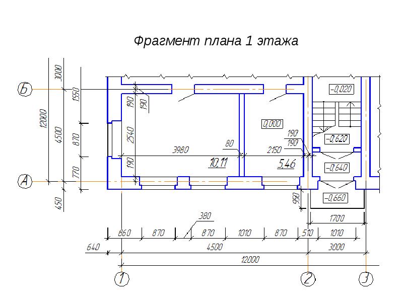 Толщина стен в чертеже