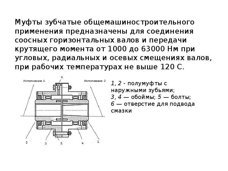 Презентация муфты по технической механике