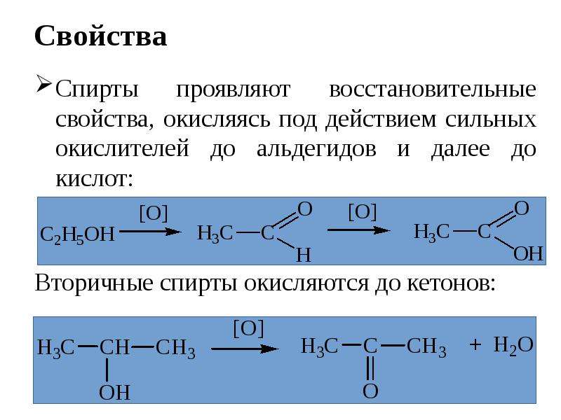 Спирты и альдегиды презентация