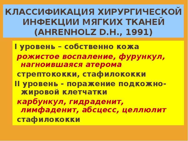 Гнойная хирургическая инфекция презентация