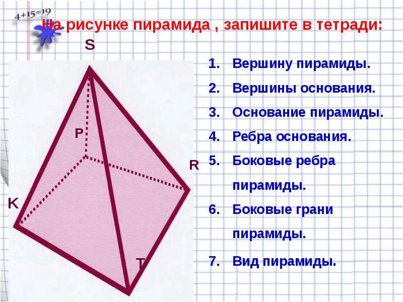 Грань пирамиды рисунок. Пирамида грани ребра вершины. Грани основания пирамиды боковые Грант вершины. Рёбра основания пирамиды. Вершина основания пирамиды.