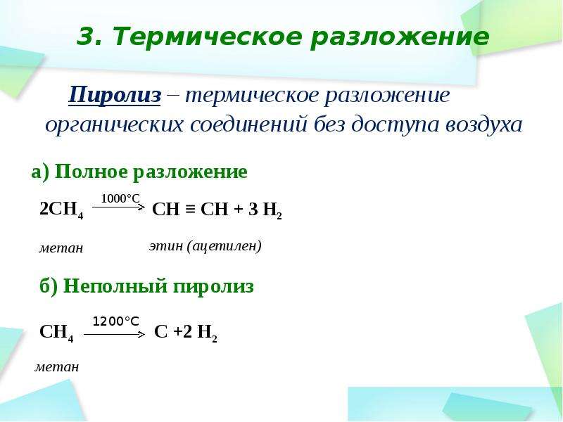 Разложение без доступа воздуха