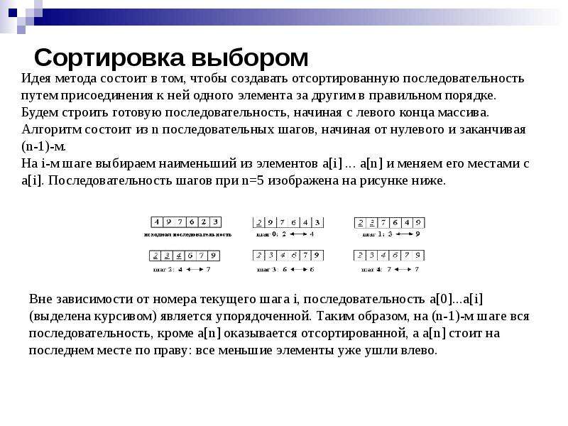 Алгоритмы сортировки массивов. Сортировка выбором. Сортировка выбором доклад. Класс сортировка массива. Сортировка выбором презентация.