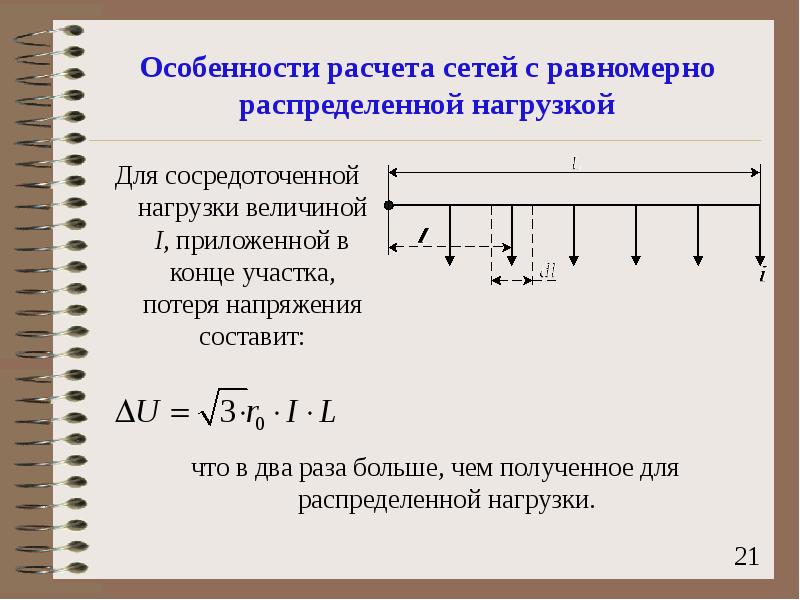 Калькулятор сети. Сосредоточенная нагрузка. Сосредоточенная нагрузка в распределенную. Расчет распределения нагрузки. Расчет величины нагрузки.