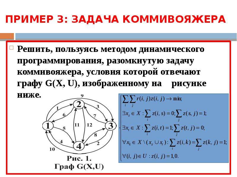 Методы решения задач динамического программирования