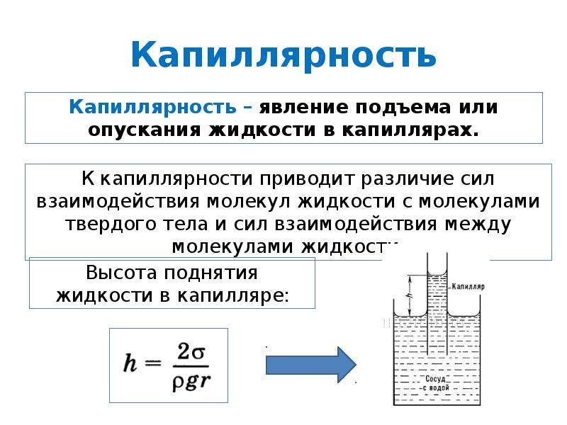 Смачивание капиллярные явления. Капиллярность. Смачивание и капиллярность физика. Капиллярность и капиллярный эффект.