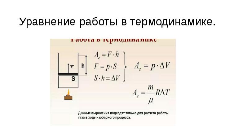 Первого закона термодинамики для адиабатного процесса