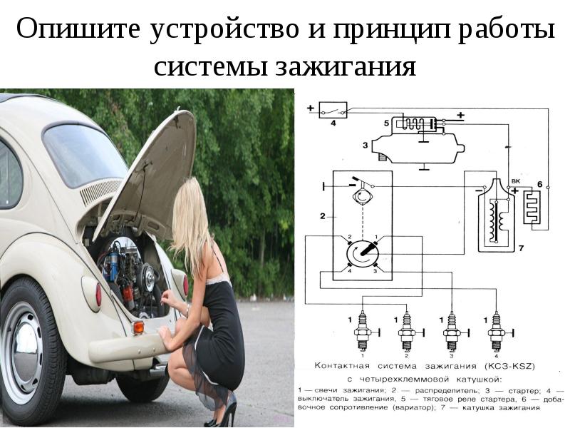 Система зажигания автомобиля презентация