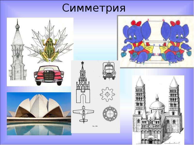 Центральная симметрия примеры из жизни рисунки