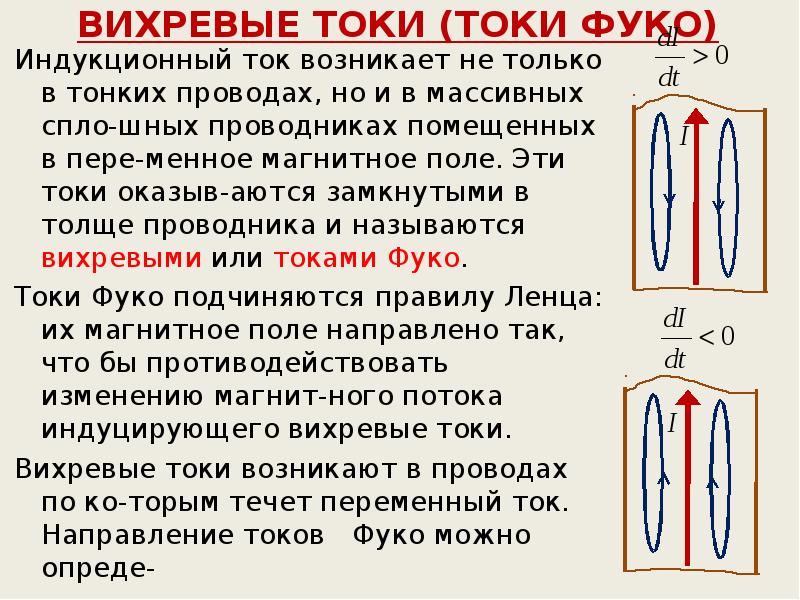 Вихревые токи презентация