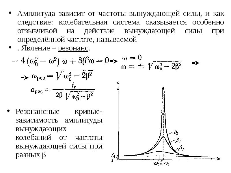 Зависимость амплитуды затухающих колебаний от времени