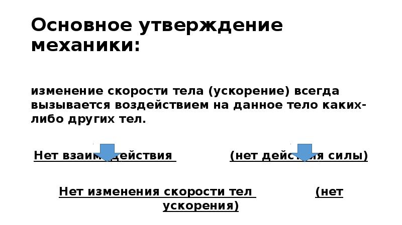 Основное утверждение