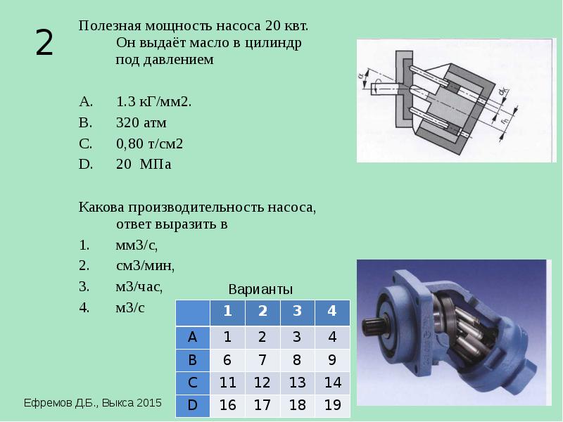 Насос 20 мпа