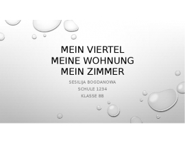 Mein Viertel. Meine Wohnung. Mein Zimmer