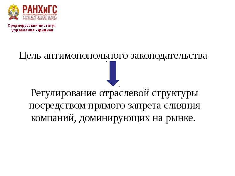 Цель филиала. Цели антимонопольного законодательства. Запрещение слияния конкурирующих компаний. Цели филиала.