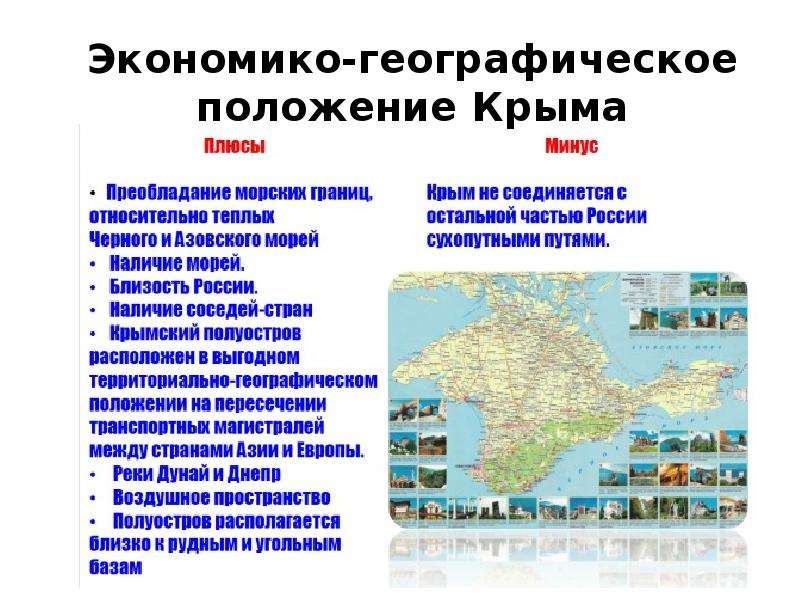 Географическое положение крыма 8 класс по плану