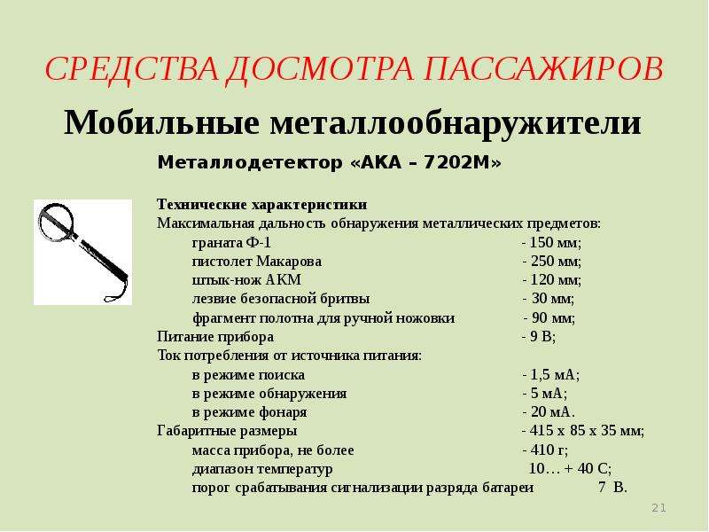 Технические средства досмотра пассажиров ручной клади и грузов презентация