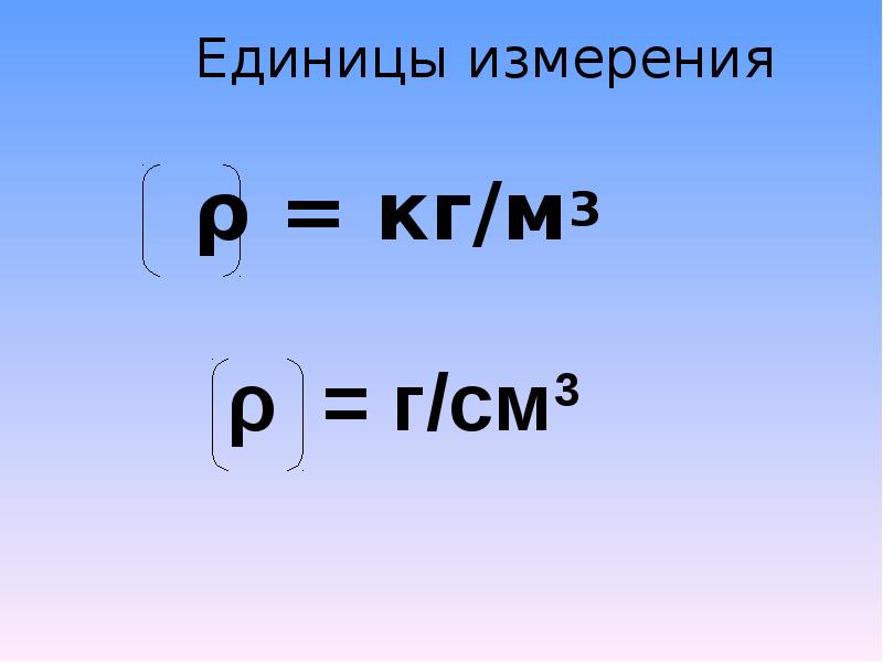 Формула определения объема