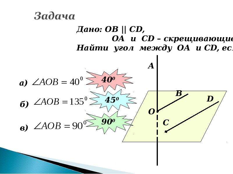 Найдите угол между оа. Какой угол между ОА И вс.