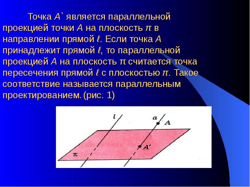 Свойства параллельного проектирования