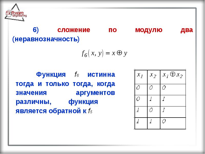 Основные положения булевой алгебры, слайд №31