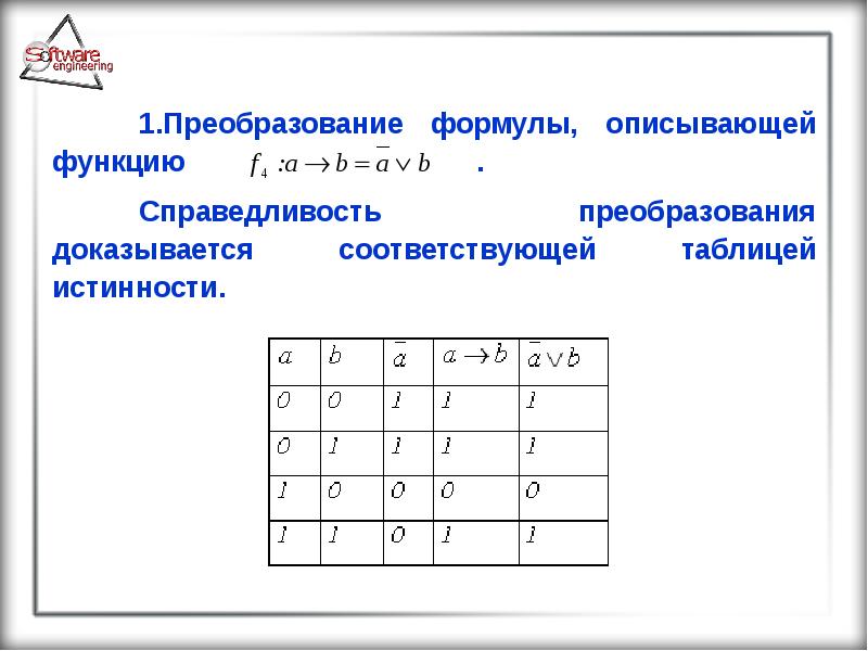 Основные положения булевой алгебры, слайд №53