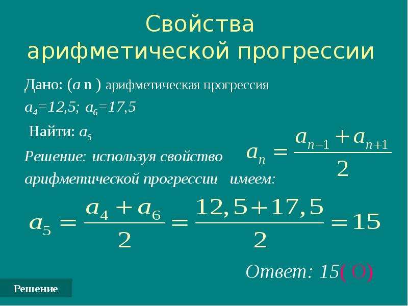 Арифметическое решение. Формула для решения арифметической прогрессии. Формула нахождения а1 в арифметической прогрессии. Решение задач по формуле арифметической прогрессии. Формула для нахождения SN арифметической прогрессии.