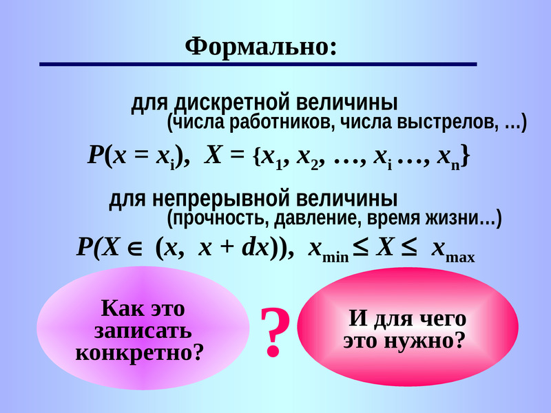 Понятие случайной величины презентация