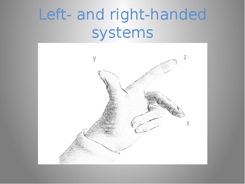 Left- and right-handed systems