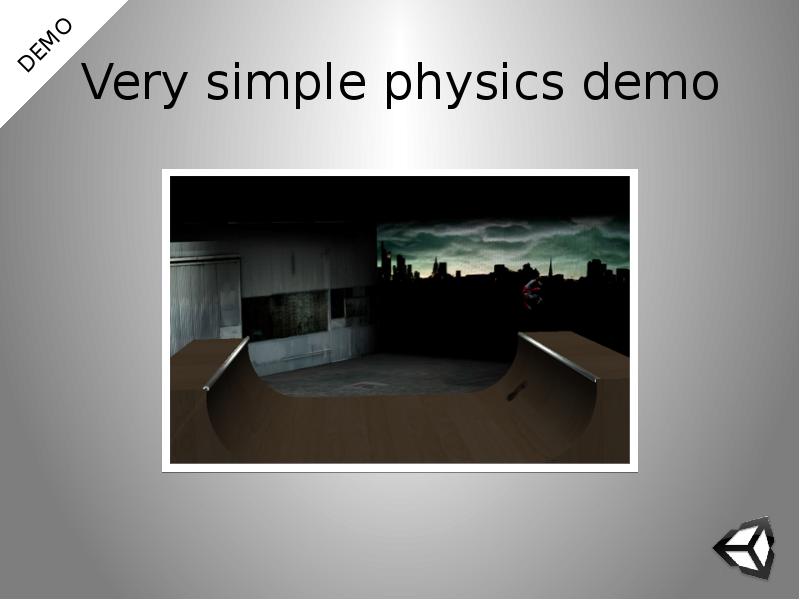 Very simple physics demo