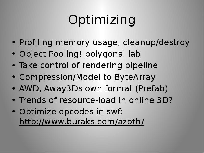 Optimizing Profiling memory usage, cleanup/destroy Object Pooling! polygonal lab Take control of ren
