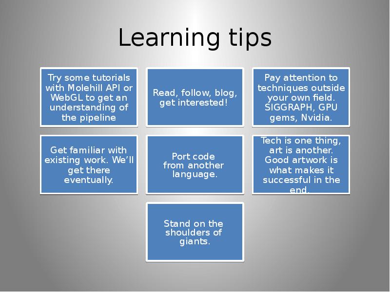 Learning tips